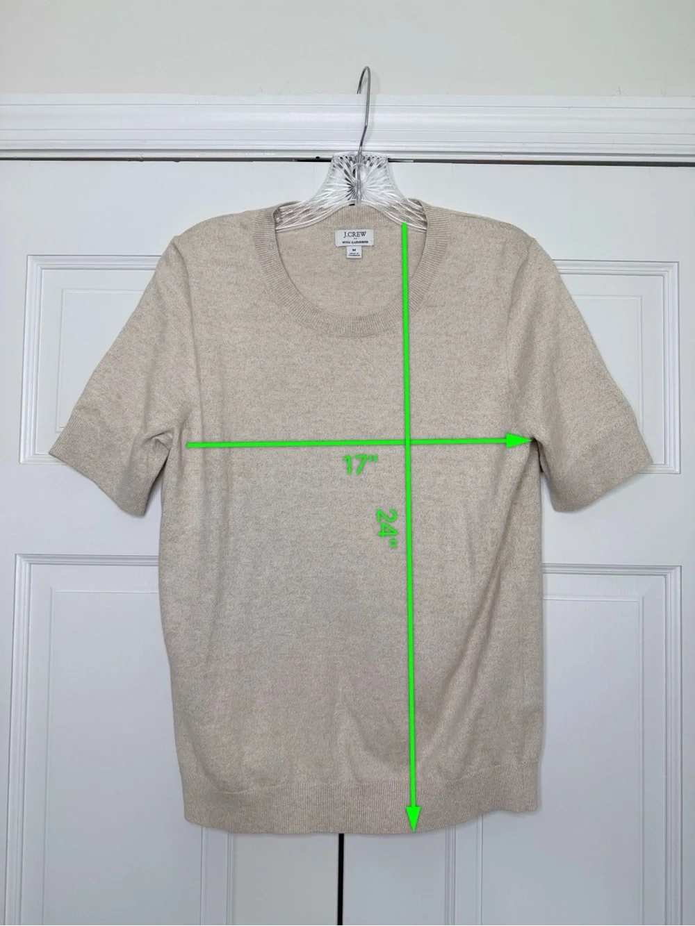 J. Crew Short Sleeve Crewneck Tee sweater in Light Taupe